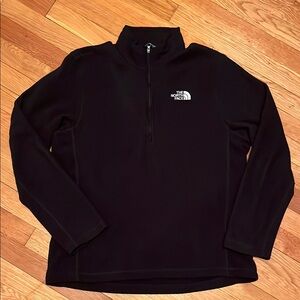 The North Face Men's Black 1/4 Zip Pullover Size Medium